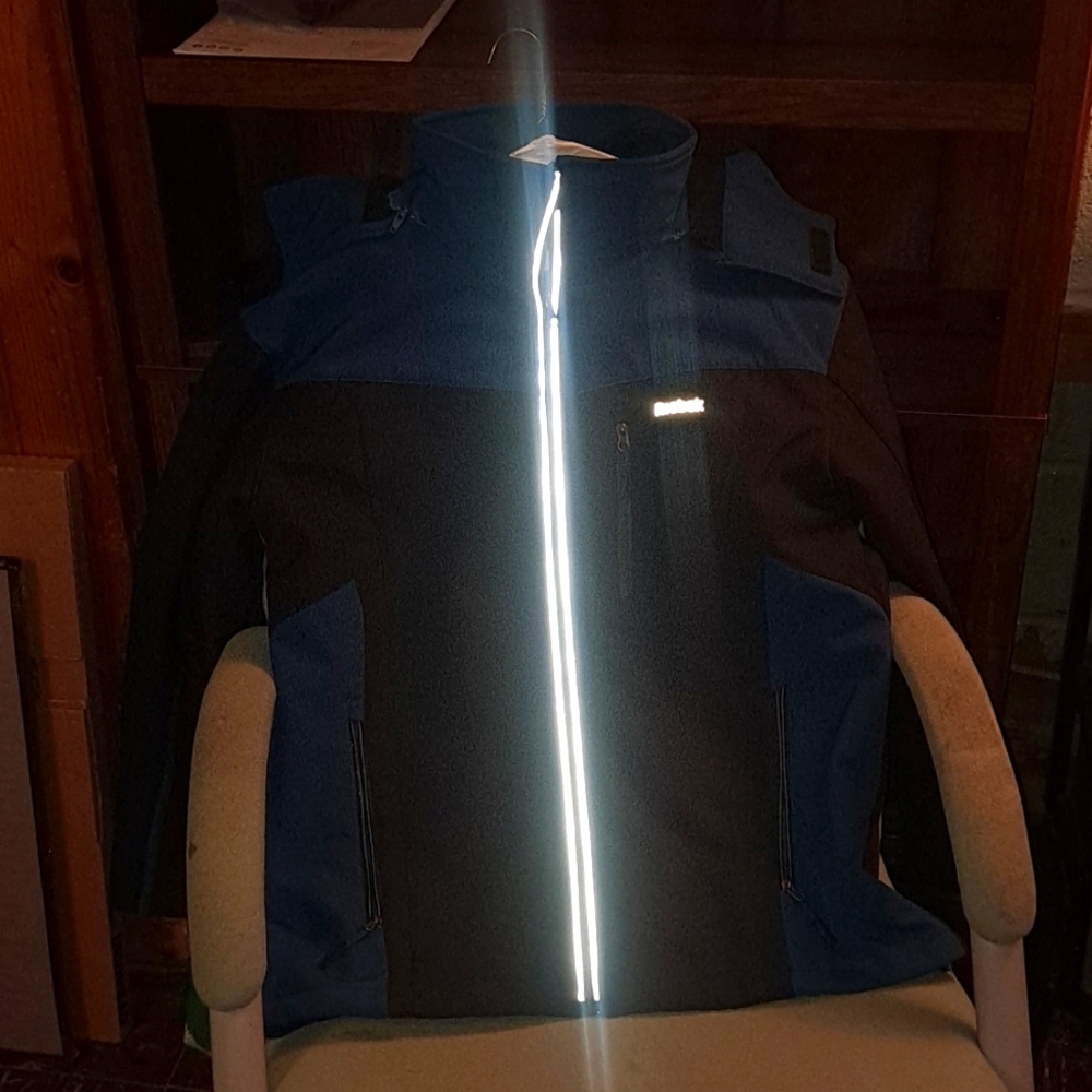 Black and blue Reebok ski coat